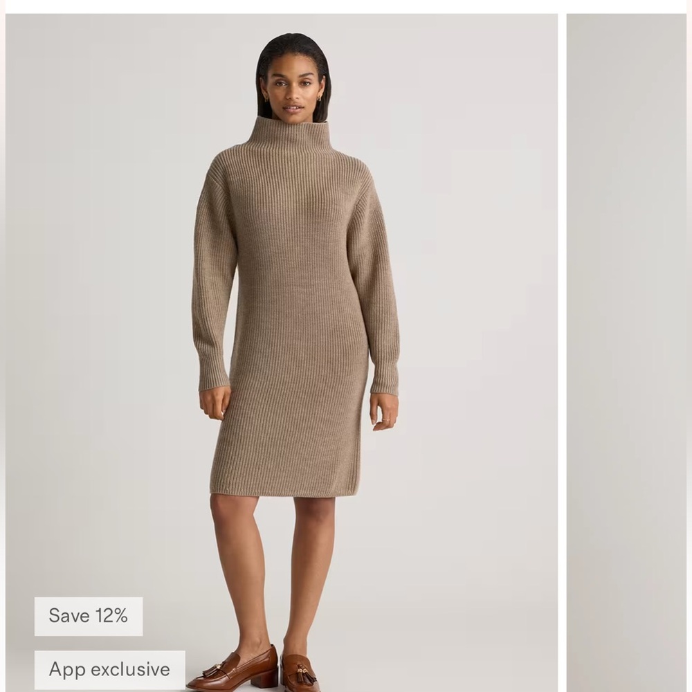 Merino Wool Turtleneck Dress Quince
